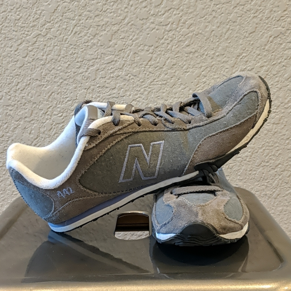 New Balance 442 Gray With Blue Accents  